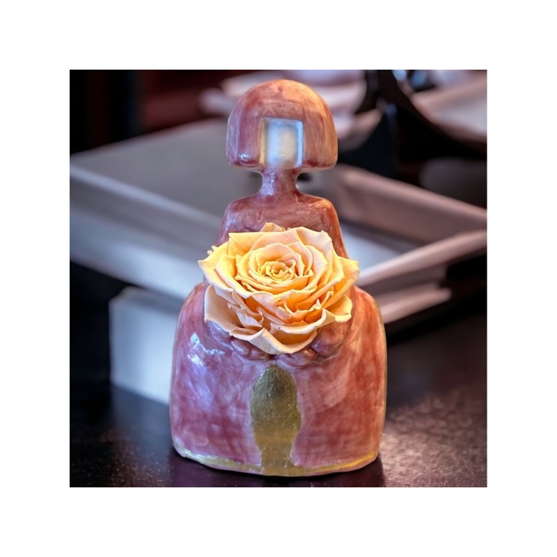 Pink Gold Leaf Meninas - signed and numbered ceramic piece