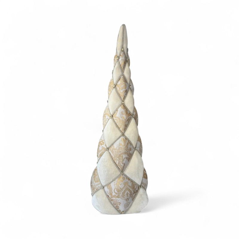 Albero in velluto avorio h.57cm