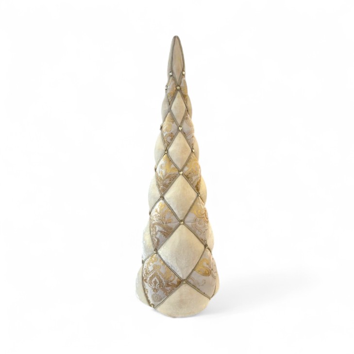 Albero in velluto avorio h.57cm
