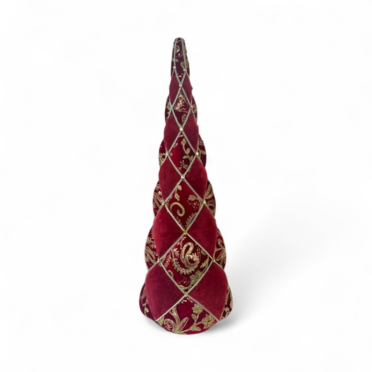 Albero in velluto avorio h.57cm