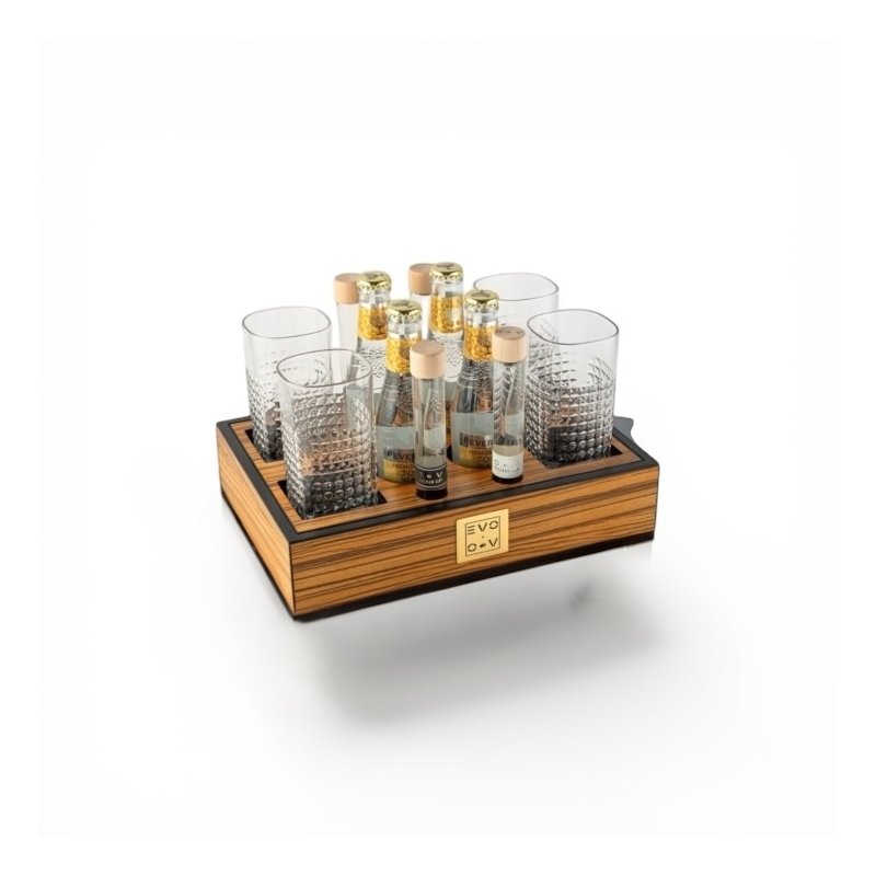 GinTonic Tray 04 – Minibar for 4 GinTonics