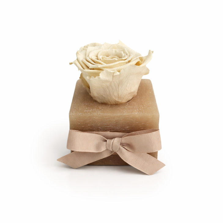 Honey-Colored Scented Wax Uffizi - Cream Flowers