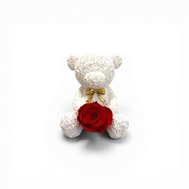 copy of Red Crystal Teddy Bear - Red Rose