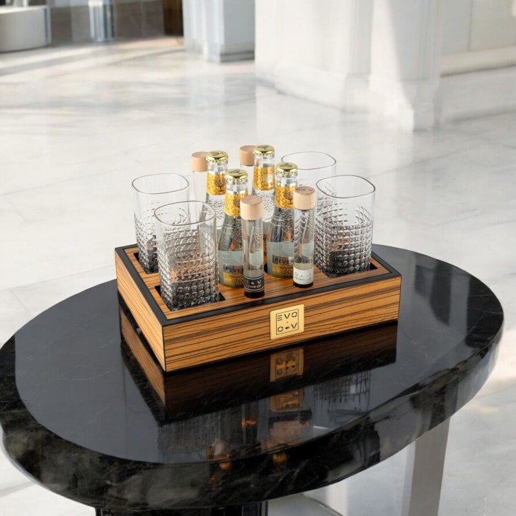 GinTonic Tray 04 – Minibar for 4 GinTonics