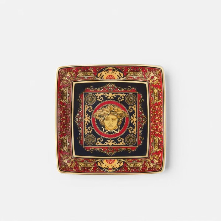 Medusa Bowl - Versace Home Red and Gold Ceramic