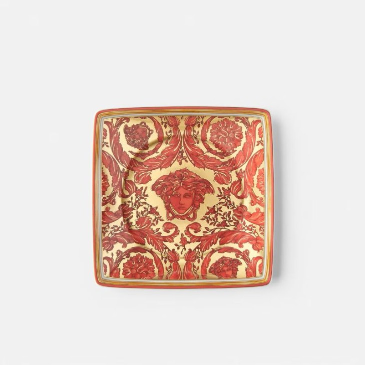 Garland Bowl - Versace Home - Red/Gold Ceramic