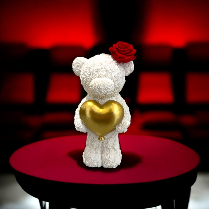 copy of Red Crystal Teddy Bear - Red Rose
