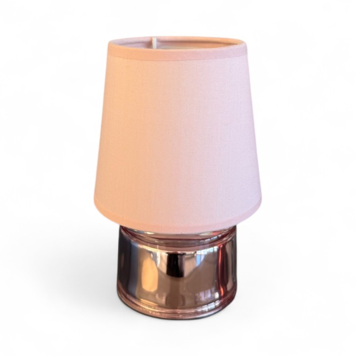 Lampada liscia bronzo/rosa