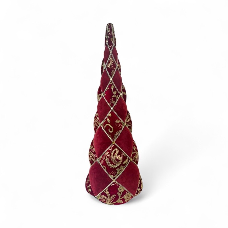 Albero in velluto rosso h.57cm