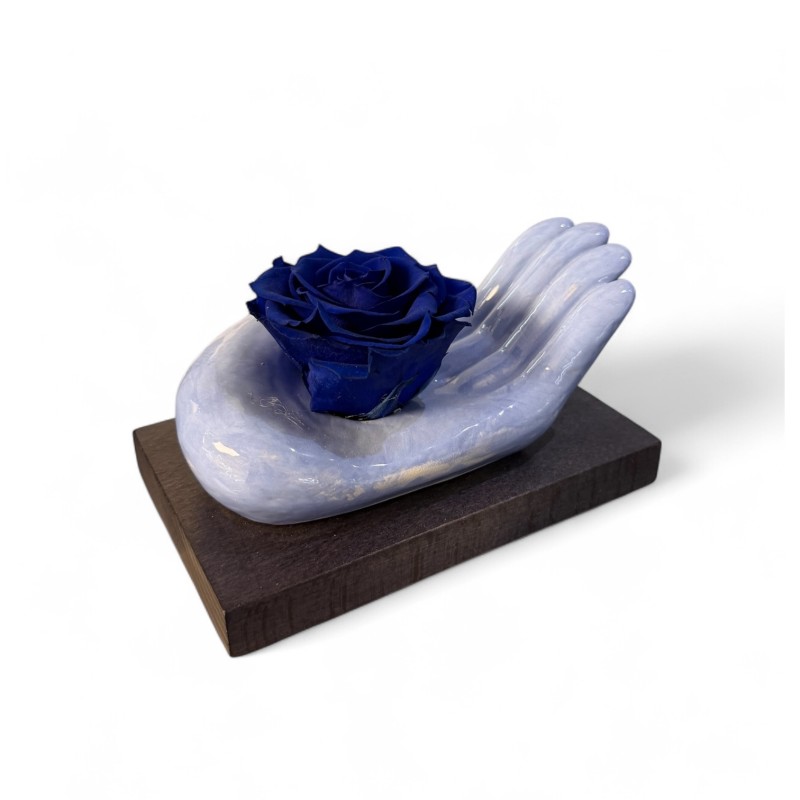 For You ceramica blu con rosa blu