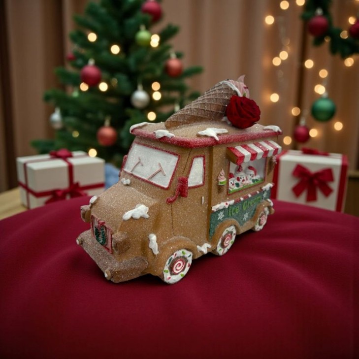 Furgone di Natale Marzapane - Decorazione Natalizia