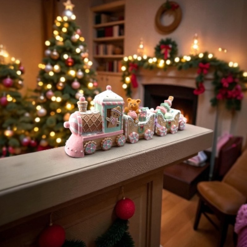 Treno di Natale Marzapane - Decorazione Natalizia