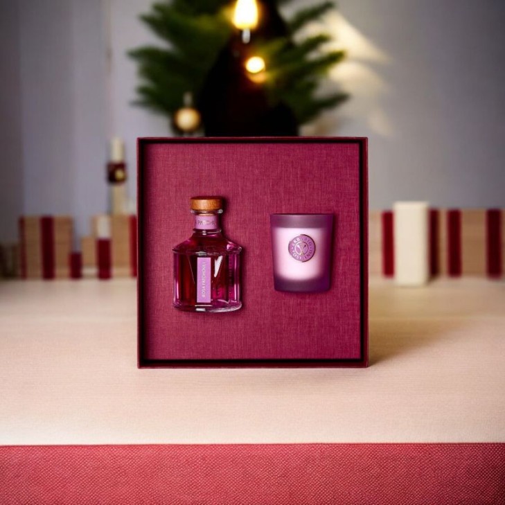 Cofanetto Erbario Toscano Rosa Patchoulli/Candela