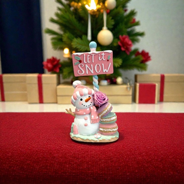 Let it Snow Marzapane - Decorazione Natalizia