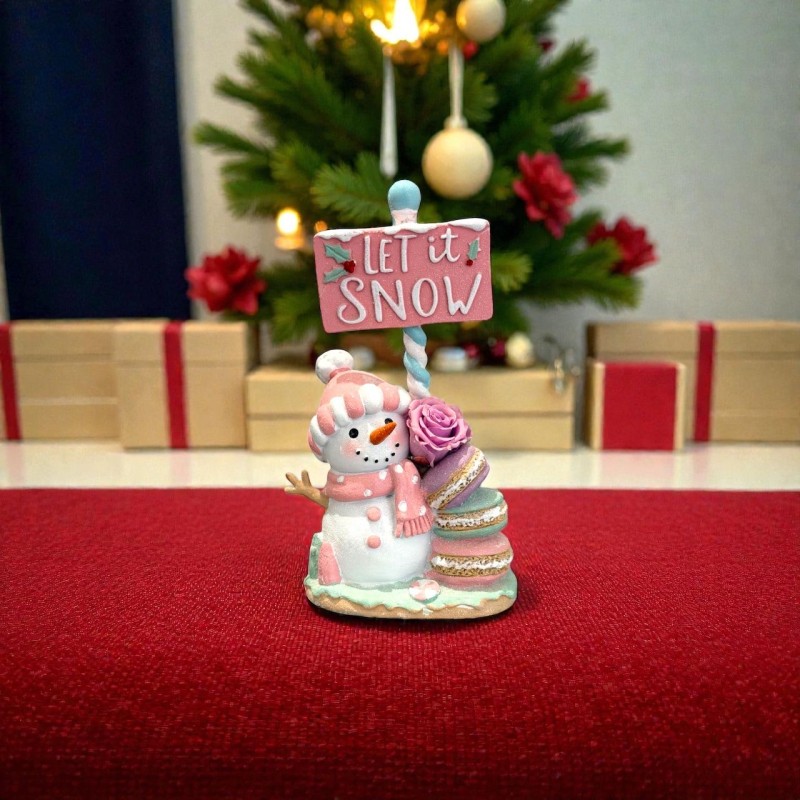 Let it Snow Marzapane - Decorazione Natalizia