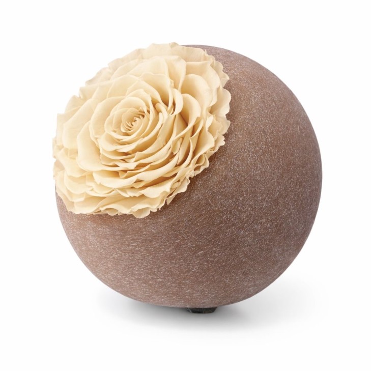 Moon Cera Profumata Miele con rose color crema