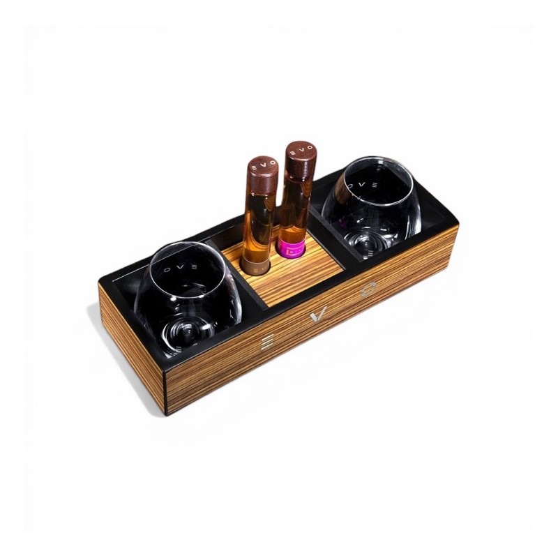 Vassoio You&Me 02 - Minibar con n.2 fiale brandy