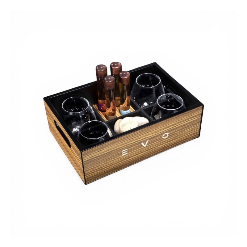 Vassoio You&Me 04 - Minibar con n.4 fiale brandy