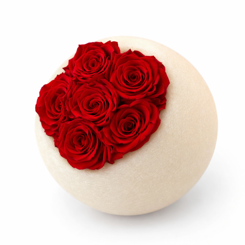 Moon Cera Profumata Avorio 004 con rose rosse