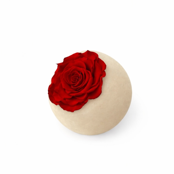 Moon Cera Profumata Avorio 001 con rose rosse